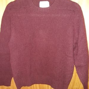 Deans of Scotland Burgundy Shetland Wool pullover size 38